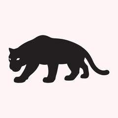 Tiger Illustration – Stylized Black and White Wildlife Predator
