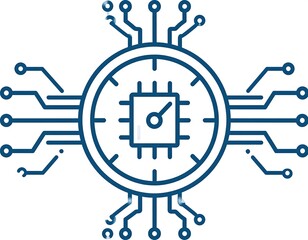 Circuit clock icon