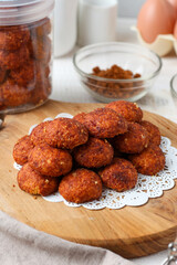 Palm sugar cookies. kukis gula aren. 