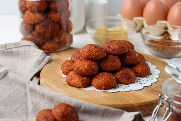 Palm sugar cookies. kukis gula aren. 