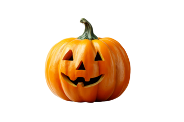 Classic carved pumpkin with a joyous smile