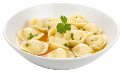 PNG Tortellini pasta plate food.