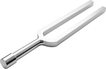Fototapeta premium Isolated Tuning Fork on White Background