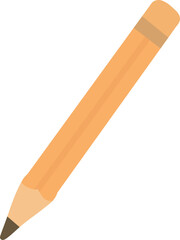 Illustration of a Yellow Wooden Pencil