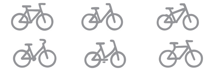 riding bicycle icon isolated sign symbol, vector flat black trendy style illustration for web and app..eps