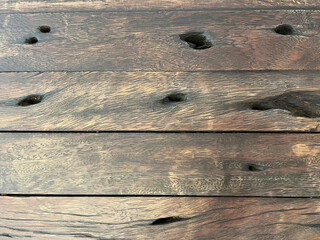 Weathered Wooden Planks with Natural Rustic Texture and Knots