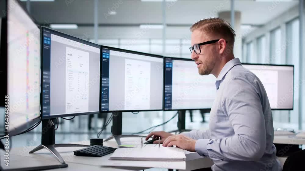 Poster automate invoice preparation with electronic account calculating software