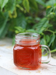 Wedang uwuh. traditional drink from Java, Indonesia. 
