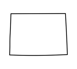Colorado state map outline