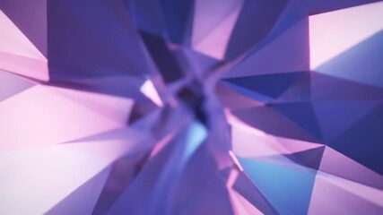 Abstract composition displaying a dynamic interplay of geometric shapes and vibrant hues, creating an engaging visual experience, perfect for modern design projects. - Powered by Adobe