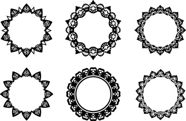 "Intricate Mandala Vector Set – Ornamental Circular Floral Patterns" vector