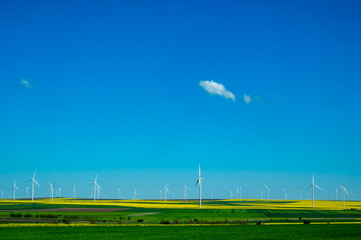 view of wind turbines