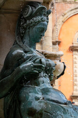 Fountain of Neptune in Bologna, Italy.