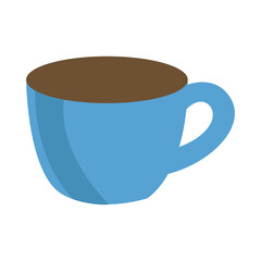 Coffee Cup with Coffee Bean Logo, Coffee Cup  Vector Art Illustration Design.  