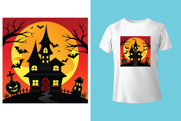 Happy halloween t shirt design