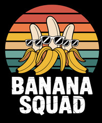 Retro Vintage Bannana Squad