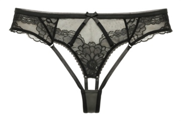 Lace garter thong isolated on a transparent background