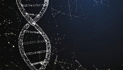Abstract DNA Structure with Connections.