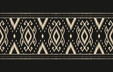 Ethnic abstract ikat art. Aztec ornament print. geometric ethnic pattern seamless  color oriental.  Design for background ,curtain, carpet, wallpaper, clothing, wrapping, Batik, vector illustration.