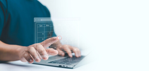 managing milestones on a timeline Gantt chart in technology online. concept of project planner in...