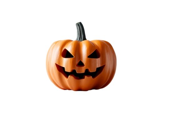 Spooky carved pumpkin for Halloween