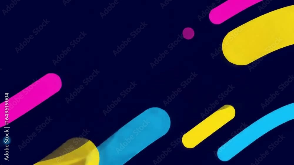 Poster abstract artwork showcasing vibrant neon hues blending across a dark canvas, creating a dynamic and 