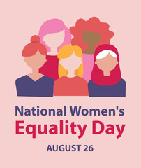 Diversity women's celebrating National Women's Equality Day