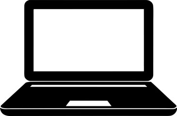 Notebook or Laptop PC Device Silhouette