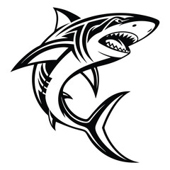 Tribal Shark Tattoo Design