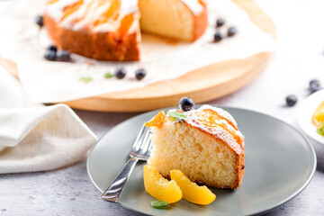 Apricot Pie. Powdered Sugar