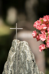 Friedhof, Grabstein, Statue 