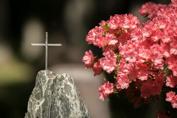 Friedhof, Grabstein, Statue 