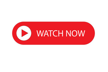 Watch now icon, website online button player symbol, play video vector illustration .