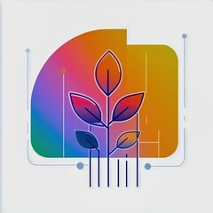 Vectorbased minimalist business design with clean line art representing strategy and growth isolated on a subtle gradient