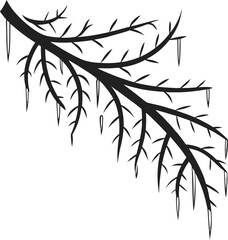 A vibrant green bamboo branch with delicate leaves stands isolated against a pristine white background, embodying the serene essence of nature and Asian art