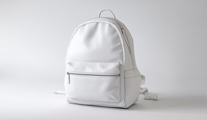 White backpack, studio shot