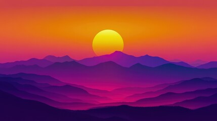 vibrant sunset gradient background with orange purple pink blend