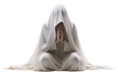 PNG Human praying adult white spirituality.