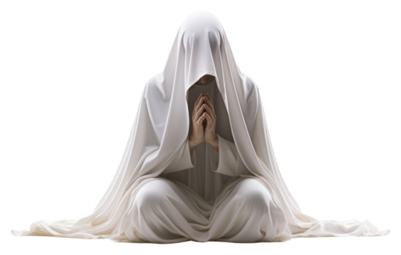 PNG Human praying adult white spirituality.