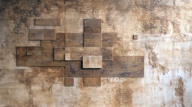 Avant garde experimental design with unconventional geometric patterns