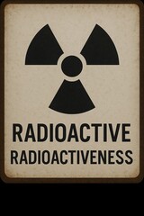 Obraz premium radiation warning sign