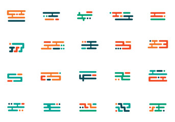 Modern Rounded Splash Set