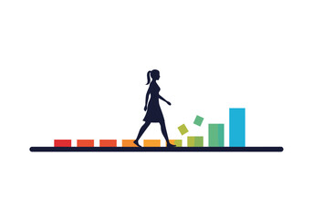 Fototapeta premium Progressive growth strategy for professional career development and personal advancement