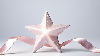 Heart-Shaped Pink Floral Arrangement with Ribbon on Elegant Marble Surface