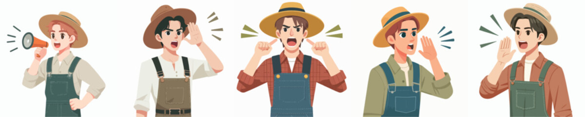 farmer character vector is shouting