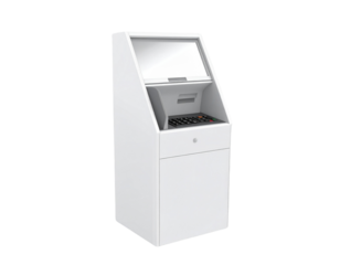 Contemporary White Point of Sale Machine for Shops isolated on transparent background