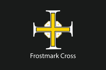 Elegant cross logo vector featuring religious, Roman, and royal-inspired design elements. Perfect for church branding, religious projects, luxury or heritage brands, and decorative designs.