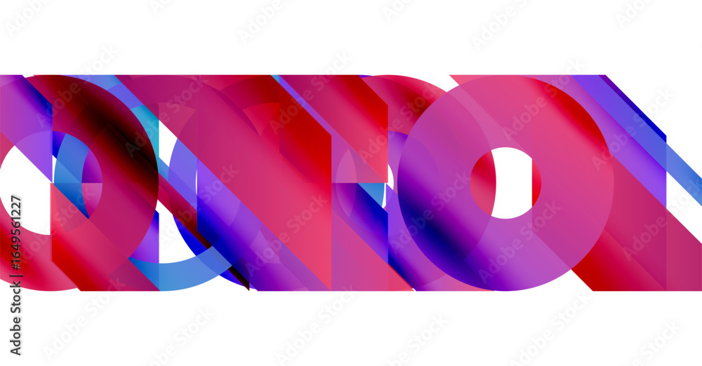 Poster abstract composition. overlapping circles, vibrant colors, dynamic shapes create modern visual exper
