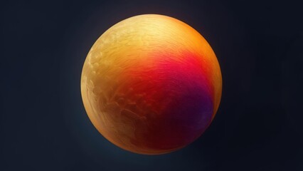 Colorful, round, celestial body