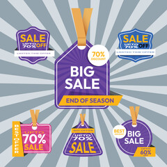 Big Sale Banners and Labels for Promotions
